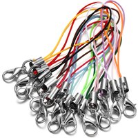 100pcs Strap Cord Lanyard Lariat Strap Cords Lobster Clasp Rope Keychains Hooks Mobile Set Charms Jewelry Accessories