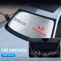 Car Windshield Sunshade Cover Anti UV Reflector Car Accessories For Honda Mugen Power Civic Accords CRV Hrv Jazz CBR VTEC VFR