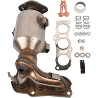 1Set Catalytic Converter W/ Fitting Kit for Toyota Aygo Peugeot 107 2005-2014 0342K8 Engines Engine Parts Car Accessories