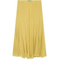 European and American style summer new product women's casual style zipper style mid waist A-line version long Midi skirt