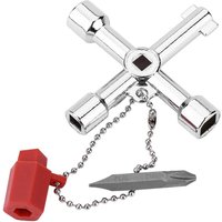Multi-Functional Water Utility Triange Key Wrench Plumbing Spanner Square Triangle Train Electrical Cupboard Elevator Cabinet