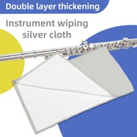 Saxophone, Flute, Trumpet, French Horn Silver-Plated Instrument Polishing Cloth, Cleaning Cloth, Universal Accessories