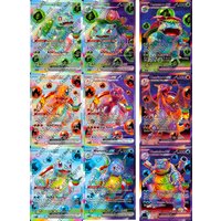 Diy 30th Anniversary Futuristic Rare Kanto Evolutions Custom Cards - Bulbasaur, Charmander & Squirtle Lines Collection Card