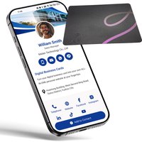 NFC Business Cards by Malan-Digital Business Card-NFC & QR Code Tap to Share Compatible with iPhone & Android-No App Required