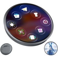 1.85inch Dynamic E-Badge HD Touchscreen Digital Photo Display Brooch Electronic Badge Anime Pins For Fans Gift Boys Girls