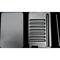 Metal Snuff Kit Container with Sild Lid in Aluminum Straw Pocket Size Portable Storage with Gift Box