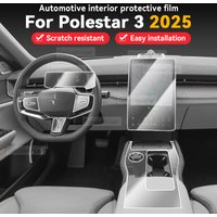 Für POLESTAR 3 2025 TPU Transparente Schutzfolie Innenraum Mittelkonsole Navigator Schalttafel Auto-Zubehör