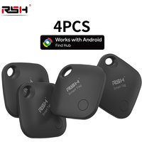 4PCS Security Tracker Android Anti Loss Smart Tag via Google's Find Hub Navigation Finder Locator for Xiaomi Samsung Pixel Vivo