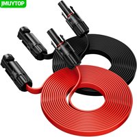 JMUYTOP 12AWG Window Pass Through Solar Panel extension Cable flat wire For Zendure/ecoflow/Anker balcony power plant
