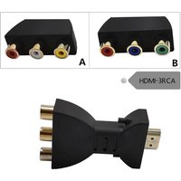 HD HDMI to AV Adapter Cable 3RCA Lotus Head Red White Yellow/Red Green Blue Converter HDMI to Audio Video