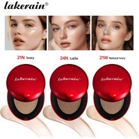Lakerain Sunscreen Cushion Foundation Waterproof Long-lasting Brighten Foundation Cream Women Base Makeup Face Korean Cosmetics