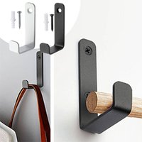 4pcs Wall Hooks Kitchen Storage Hooks With Screws Coat Hanging Brackets Bathroom Storage Rack Wall Mounted Clothes Hanger