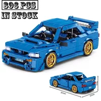 New Technical 22B STi Version racing sports car Vehicle Speed Building Blocks Brick Toys for Kids Birthday Gifts
