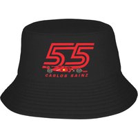 Carlos Sainz Jr F1 Signature Graphic Bucket Hat Panama Bob Hats Outdoor Reversible For Summer Beach Fishing Unisex Fisherman Cap
