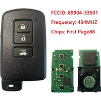CN007160 Aftermarket 3 Button Smart Key For Toyota Auris Rav 4 434MHz First Page88 Model BA9EQ Part No 89904-33501 Keyless Go