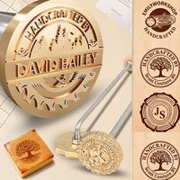 M8 Custom Logo Metal Branding Iron Personalized Burning Stamp Wood Leather Meat, Handcrafted Design Weddings & Personalized Gift