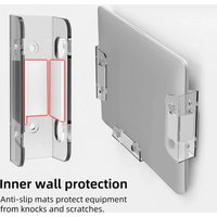 Under/wall-mounted Table Laptop Storage Stand With Anti-Scratch Silicone Pad Anti-slip Laptop Rack Laptop Shelf Holder Laptop