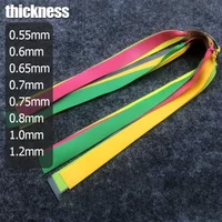 Slingshot Flat Rubber Band 0.55-1.2mm High Elasticity Outdoor Hunting Catapult Shooting Accessories Fitness Belt Elastic