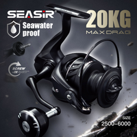 SEASIR TINGHE Spinning Fishing Reel 5+1BB 20KG Max Drag 5.2:1 2500-6000 Seawater-Proof Aluminum Power Handle High-Quality coil