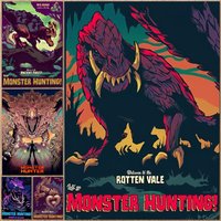 game M-Monster Hunter Poster HD Waterproof Self-Adhesive Wall Art Multi-Scene Application