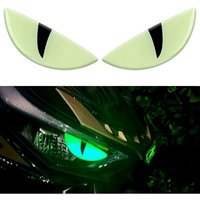 AliExpress NONE 3D Glow Evil Eye Decal Luminous Motorcycle Emblems Drop Glue Sticker for Scooter Electric Bike Night Safety Decor Styling Parts