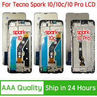 100% Tested For Tecno Spark 10 Pro KI7 LCD Display Spark 10C KI5km LCD Screen Touch Panel Digitizer For Tecno Spark 10 KI5q