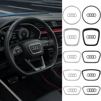 Car Steering Wheel Emblem Replacement Auto Refit Accessories For AUDI A6L Q7 Q3 Q5 A7 A5 A3 A4L A8L A8 Q5L Q8 A7L Q6 E-TRON SQ5