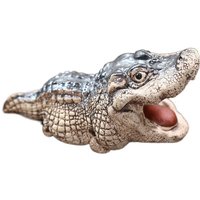 Cute Mini Crocodile Tea Pet Multipurpose Resin Crocodile Ornaments Crocodile Statue Tea Ceremony Tea Play Home Boutique