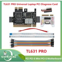 Pełny zestaw TL631 PRO uniwersalna karta diagnostyczna laptopa pulpit PC karta diagnostyczna PCI-E Mini LPC TL631 Tester diagnostyczny