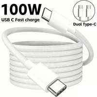 4Pcs 100W Fast Charging Charger Cable Type-C To Type-C Cable Support Fast Charge PD For iPhone 17 16 15 Samsung Xiaomi 17 Huawei