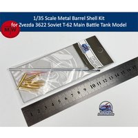 1/35 Scale Metal Barrel Shell Kit for Zvezda 3622 Soviet T-62 Main Battle Tank Model Kit CYT371