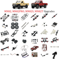 MN82, MN82PRO, MN82S, MN82T - Upgraded Metal Accessories for Front and Rear Axle, Motor Gearbox, Bumper, and Light Strip