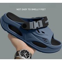 Non-slip and non-smelly foot slippers men's summer new wear-resistant thick-bottomed two-wear design shit-stepping eva sandals