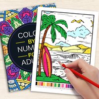 32 Plant and Animal Patterns, Graffiti Drawing Book Fun Coloring Book, Complete Coloring Through Corresponding Numerical Prompts