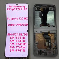 For Samsung Z Flip6 5G SM-F741B/DS SM-F741B SM-F741U SM-F741U1 SM-F741W Super AMOLED LCD Display Assembly Screen Replacement