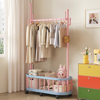 Dopamine mobile hanger floor-to-ceiling bedroom coat rack dormitory small household room clothes storage drying rack