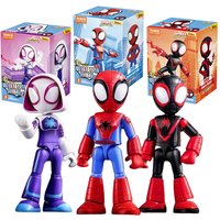 Marvel Spider Man building block Splicing toys 12cm Iron man Peter Parker Miles Morales Spider Gwen Action Figure building block