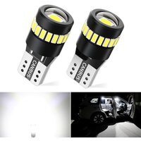 T10 W5W LED Bulbs, 168 175 194 2825 Bulb Super Bright 6000K White for Car Dome Door Map Dash Courtesy Cargo License Plate Lights
