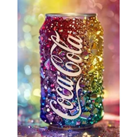 Coke Cup 5D DIY Diamond Painting Mosaic Handmade Artwork Full Round/Square Diamonds For Beginners Gift Home Decor