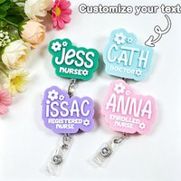 Personalized Retractable Nurse Badge Reel | Nurse Name Badge | Name Badge | Educators | Nurse | Doctor | Teacher | Dentist | Midwife