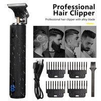 T9 Rechargeable Hair Clippers kit Professional barber hair cut machine Cordless Electric Hair Trimmer LCD Power Display shaver