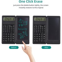 6.5 Inch Portable Calculator LCD Screen Writing Tablet Folding Scientific Calculator Tablet Digital Drawing Pad With Stylus Pen