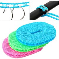 5M Non Slip Clothesline Barrier Windproof Clothesline Outdoor Hiking Household Rope Camping Airing Rope Stretchable Quilt T F7U2