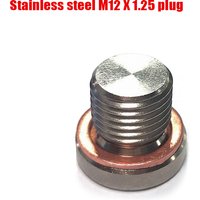 M12 X 1.25 O2 Oxygen Lambda Sensor Blanking Plug Cap Bung Exhaust Accessories With Gasket Automotive Hexagonal Threaded Parts