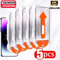 1-5PCS Oleophobic Coating Dust Free Install Tempered Glass For Samsung S26 Edge S25 Ultra S23 S22 Plus S24 FE Screen Protectors