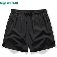 New Men's Sports Casual 3/4 Shorts With Ice Silk Lightweight Sweat-absorbing Outdoor Quick Drying Running Fitness Loose Pants
