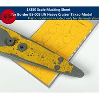 1/350 Scale Masking Sheet for Border BS-005 IJN Heavy Cruiser Takao Model Kit CY350136