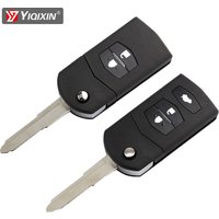 YIQIXIN Remote Car Key Shell For Mazda 2 3 5 6 Series M6 MX5 CX5 CX7 CX9 RX8 2005 2006 2007 2008 2009 2010 2011 2015 Uncut Blade