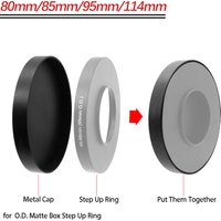 Metal Lens Cap 80/85/95/110/114 mm For Matte Box Adapter Step Up Ring Camera Metal Lens Cap Protection Cover