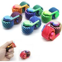 3D Printed Gradient Gear Fidget Spinner Smooth Rotating Pocket EDC Stress Relief Anti-Anxiety Finger Toy Cool Adult Relax Gift